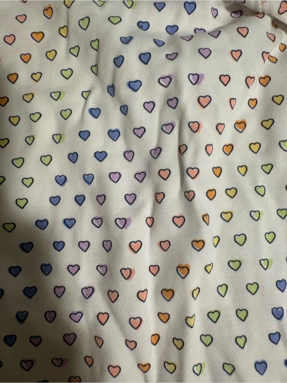 Roller Rabbit Kids Heart-Print Pajama Set in White with Multicolor Hearts